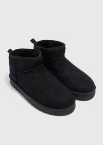 Black Mini Snug Boots  F540975