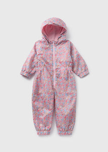 Girls Pink Floral Puddle suit (1-7yrs)  C303657