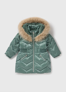 Girls Teal Padded Coat (1-7yrs)  C303668