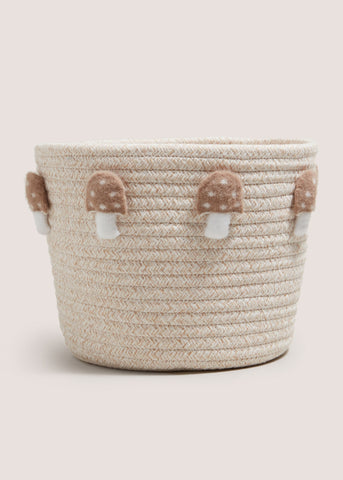 Neutral Mushroom Storage Basket Natural M814873