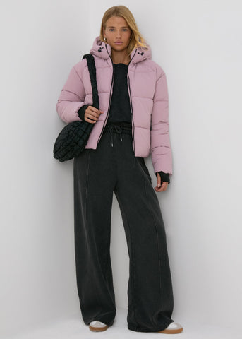 Pink Padded Short Coat  F283580