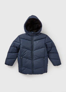 Boys Navy School Padded Coat (1-7yrs)  B369142