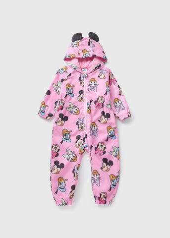 Disney Kids Pink Minnie Mouse Puddle Suit (1-7yrs)  C294493