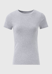 Grey Fitted Short Sleeve T-Shirt  F466997