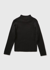 Girls Black Roll Neck Jumper (7-15yrs)  G324853