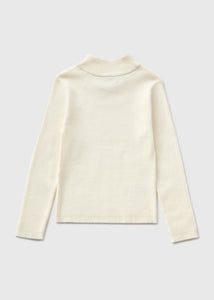 Girls Cream Roll Neck Jumper (7-15yrs)  G324856