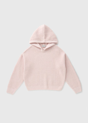 Girls Pink Knit Hoodie (7-15yrs)  G324859