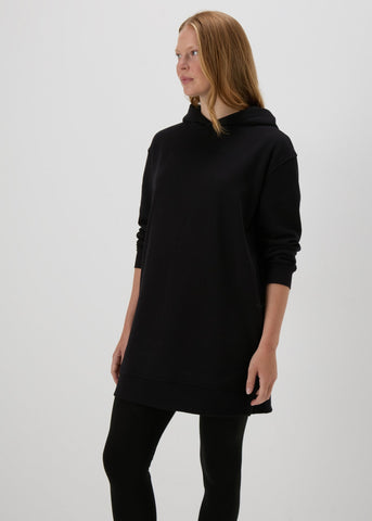 Black Longline Hoodie  F512530