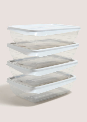 4 Pack Clear Essential Containers M485129