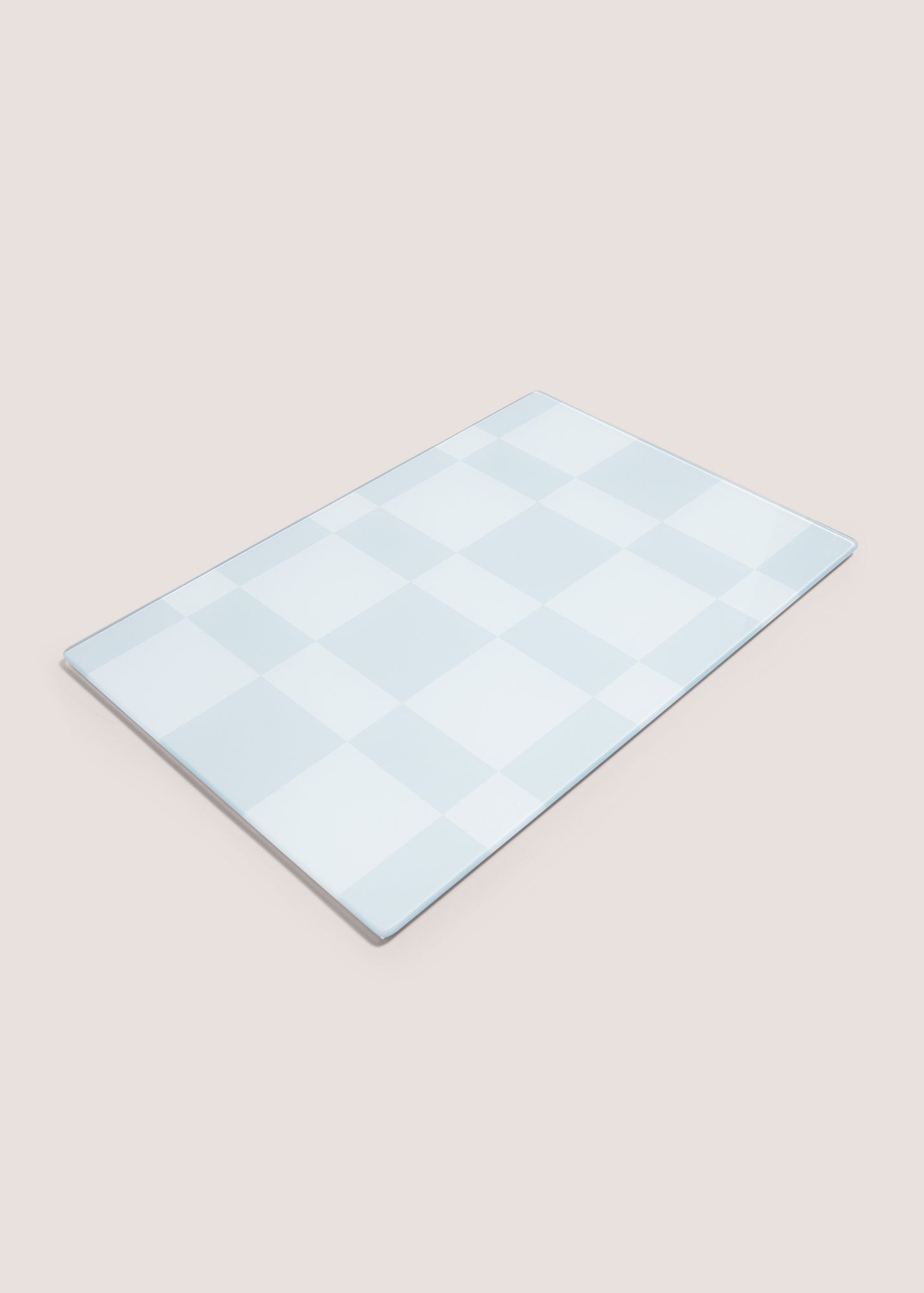 Small Grey Checked Chopping Board (30cmx20cm) Blue M485131