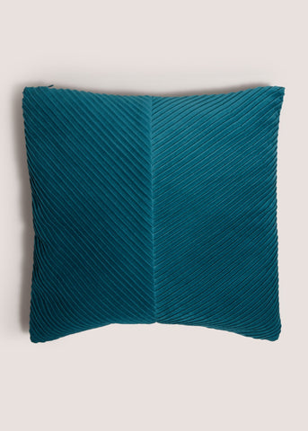 PLEATED VELVET TEAL M494139