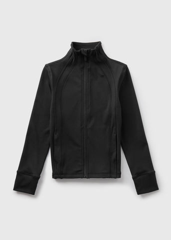 Girls Black Zip Sports Jacket (7-15yrs) G324927