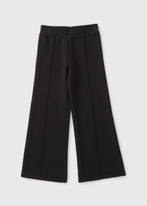 Girls Black Wide Leg Jogging Bottoms (7-15yrs)  G403077