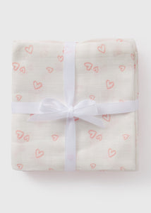 3 Pack Baby Pink Muslin Squares  C136535
