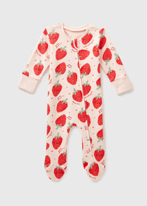 Baby Pink Strawberry Sleepsuit (Newborn-18mths)  C136320