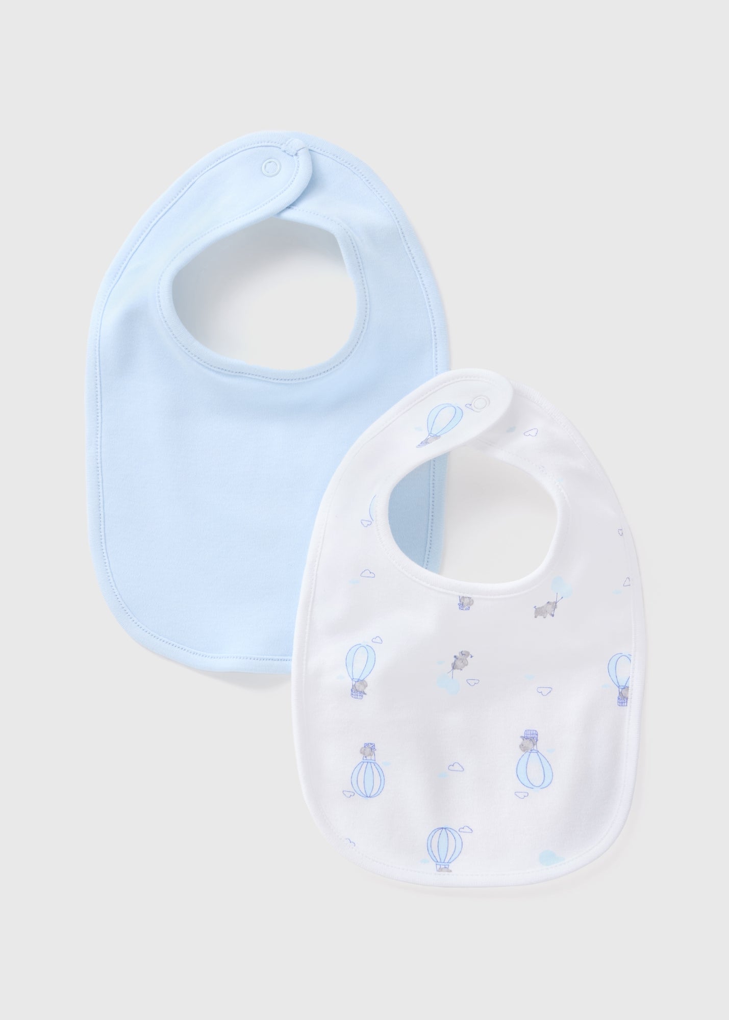 2 Pack Baby Blue Balloon Bibs  C136348