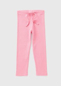 Girls Pink Ribbed Leggings (1-7yrs)  C261011