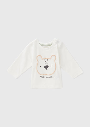 Baby Cream Daddy Bear T-Shirt (Newborn-23mths)  C321051