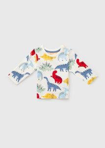 Baby Cream Dinosaur T-Shirt (Newborn-23mths)  C321055