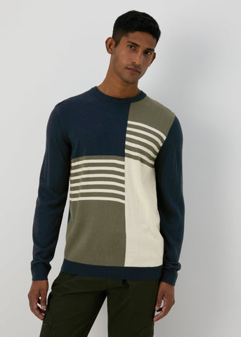 Multicolour Block Colour Jumper  M207266