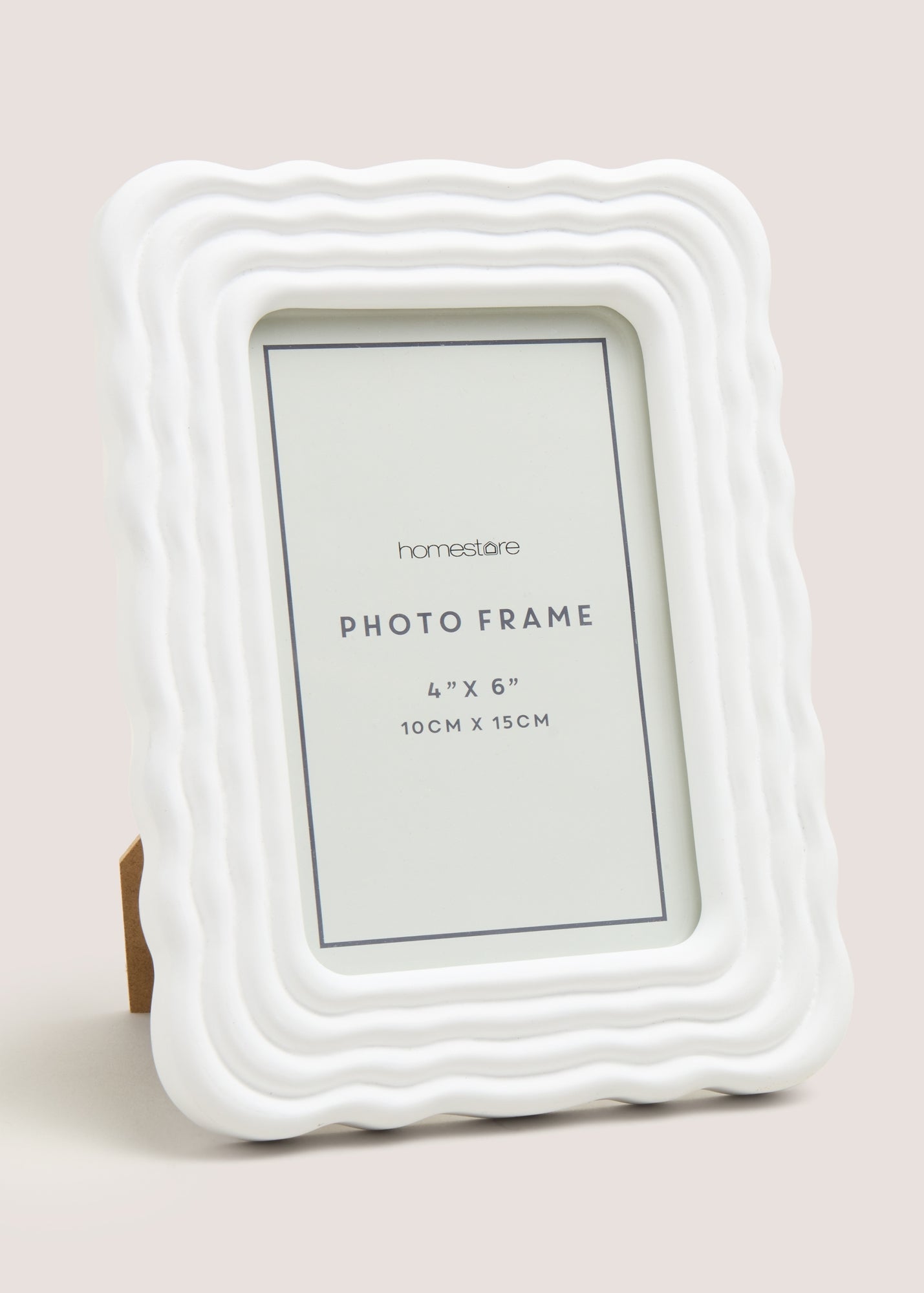 White Wavy Photo Frame (10cmx15cm) M698662