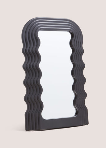 Black Wavy Mirror M698664