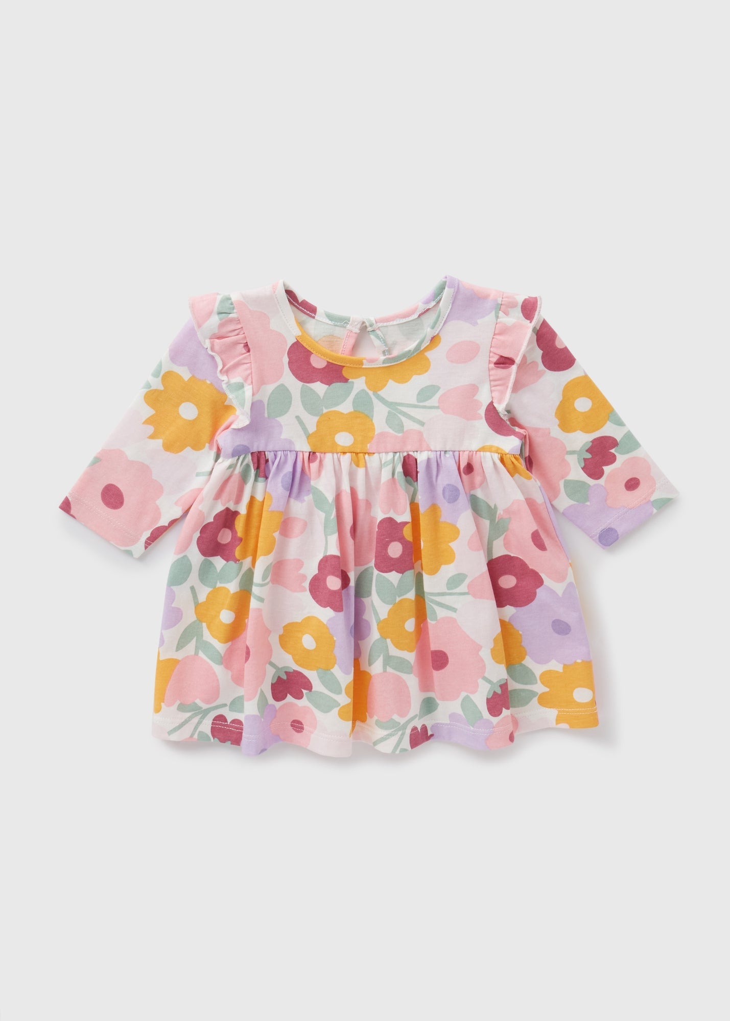 Baby Pink Floral Dress (Newborn-23mths)  C321056