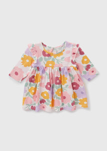 Baby Pink Floral Dress (Newborn-23mths)  C321056