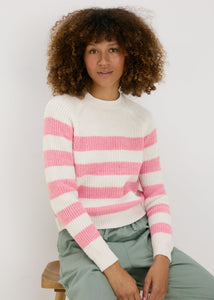 Pink Stripe Knitted Jumper  F275534