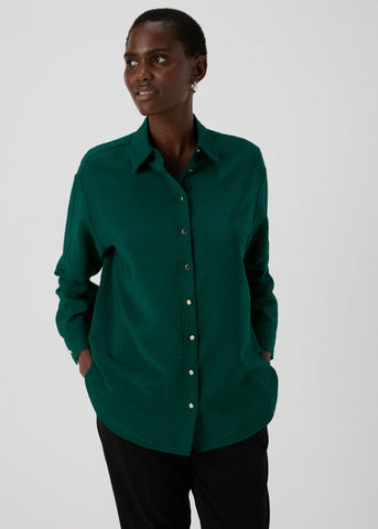 Et Vous Green Airflow Shirt  F348200