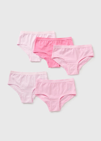 5 Pack Girls Pink Hipsters  G370541