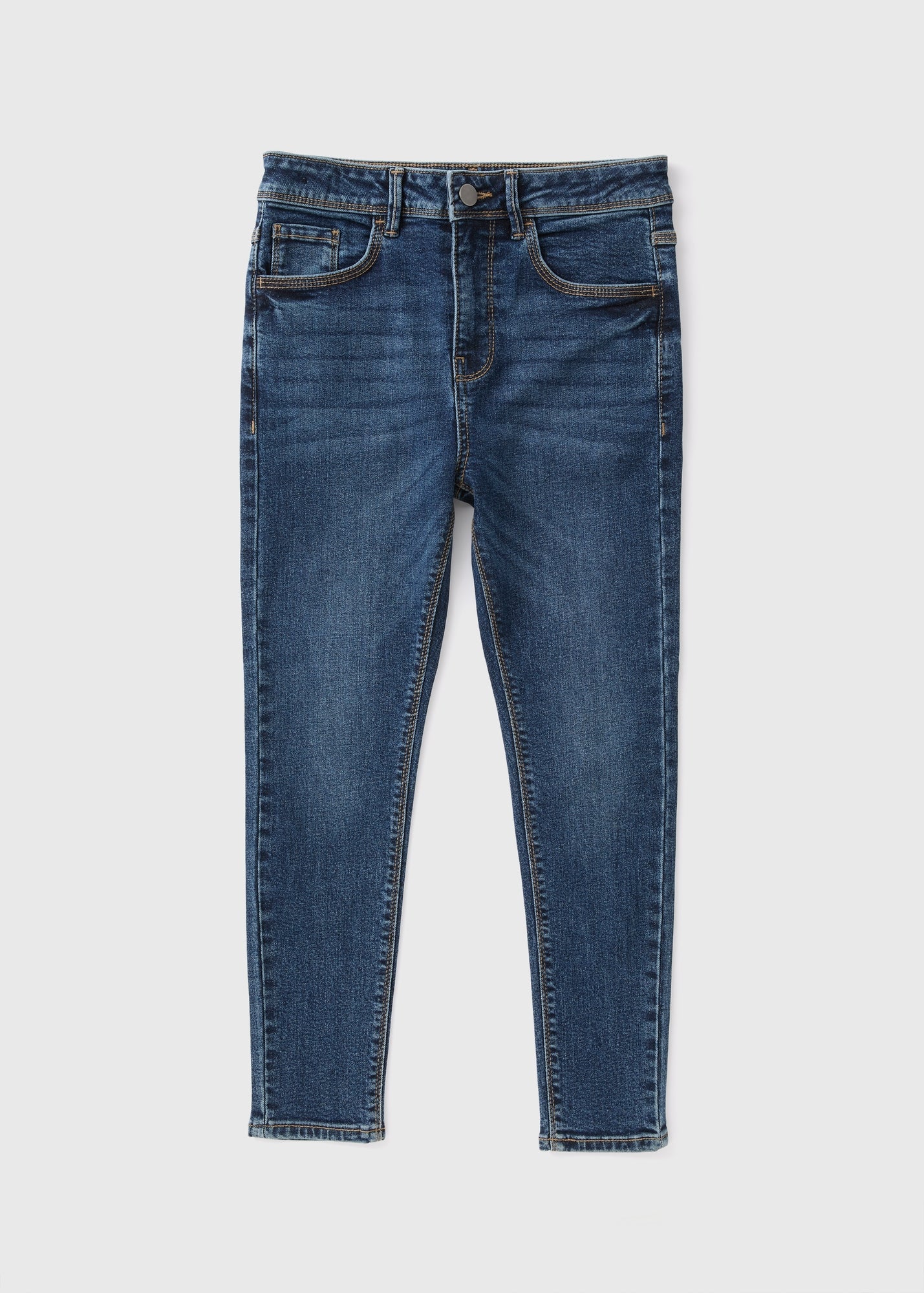 Boys Mid Wash Denim Skinny Jeans (7-16yrs)  B067082