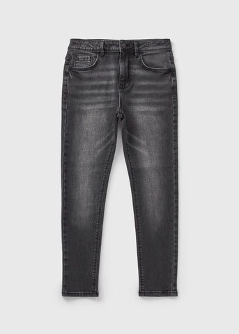Boys Grey Denim Skinny Jeans (7-16yrs)  B067084