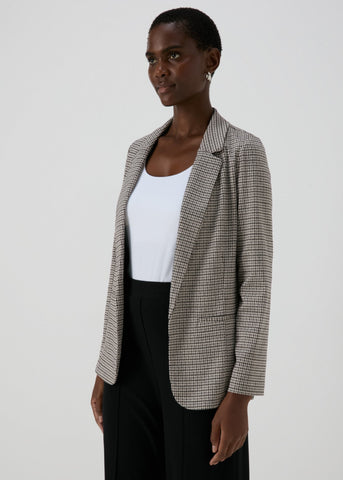 Et Vous Black Dogtooth Blazer  F512763