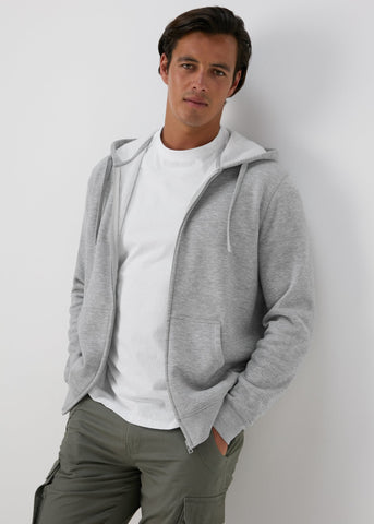 Grey Zip Up Hoodie  M674540