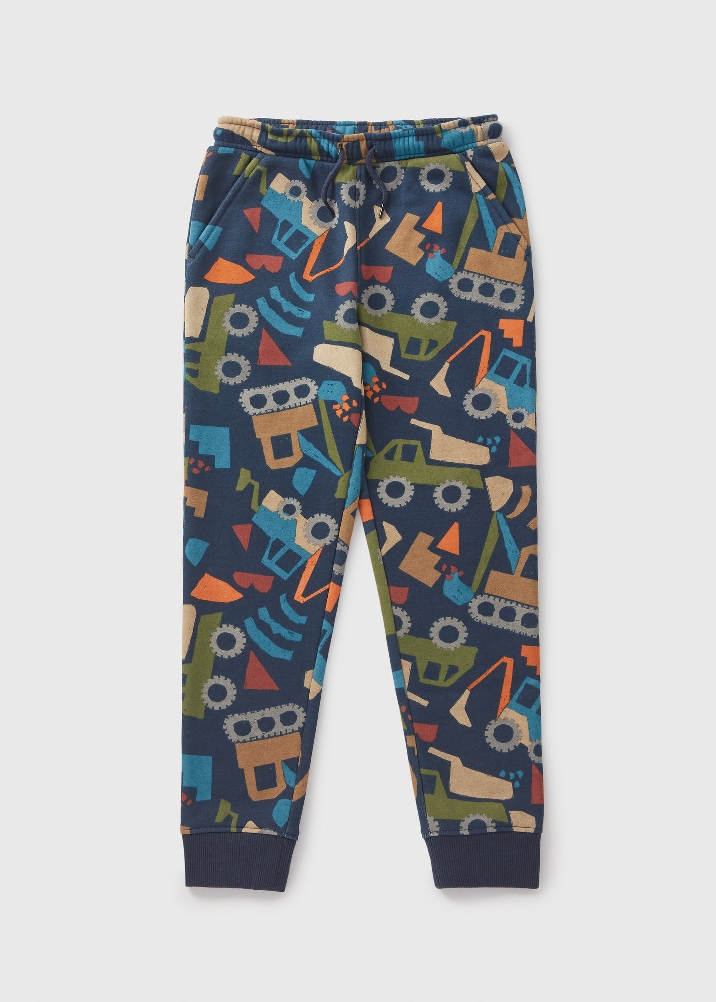 Boys Navy Vehicle Jogging Bottoms (1-7yrs)  B369282