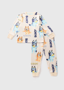 Bluey Boys Oatmeal Fleece Pyjama Set (1-7yrs)  C294665