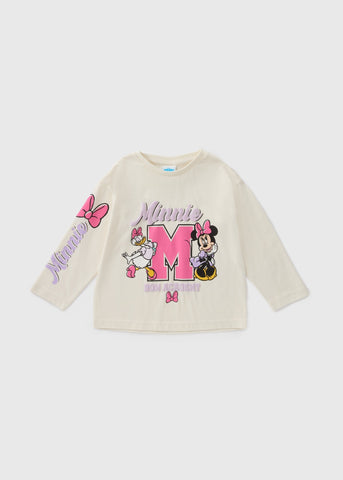 Disney Kids Cream Minnie Mouse Top (1-7yrs)  C294691