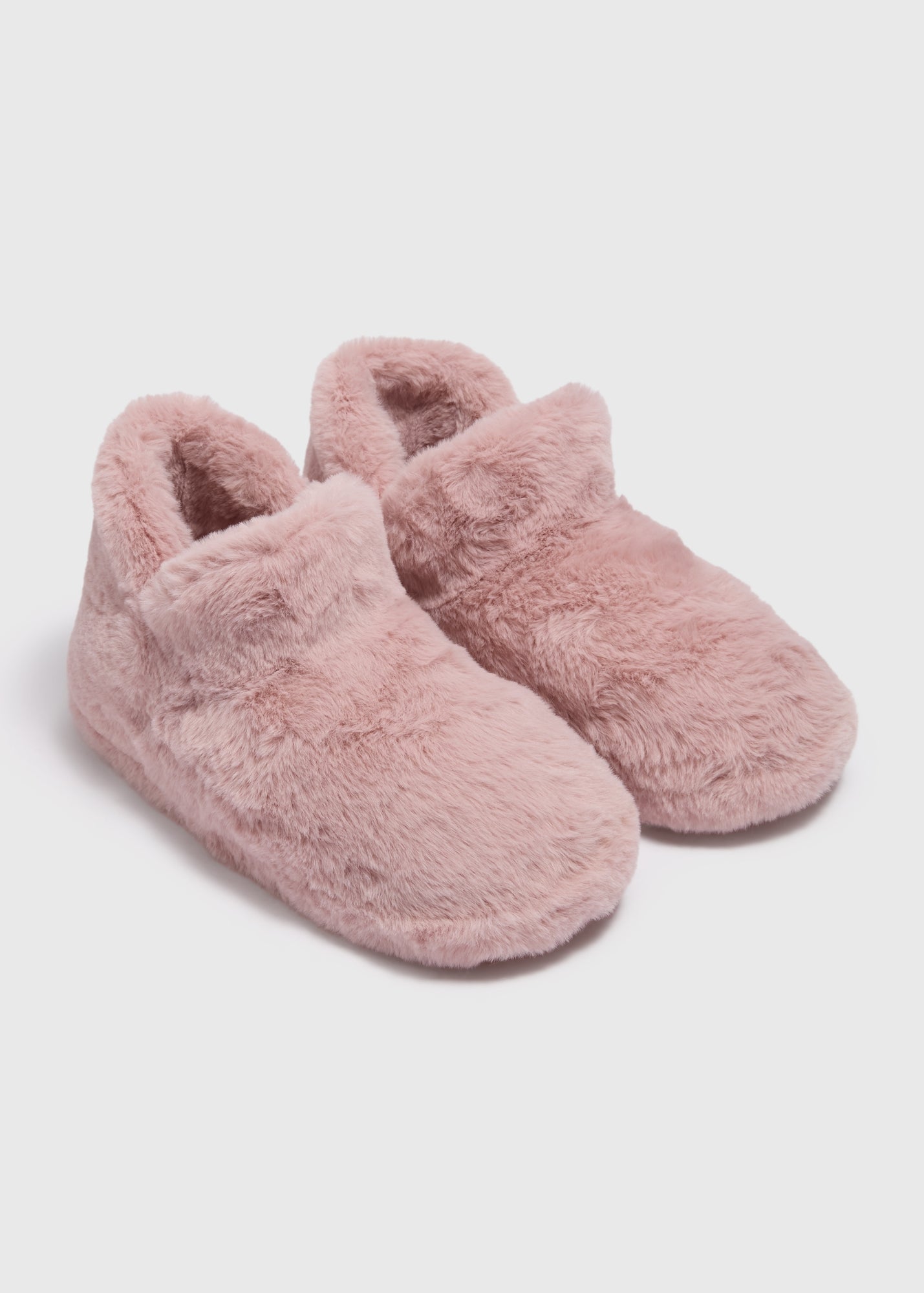 Pink Fur Boot Slippers  F467189