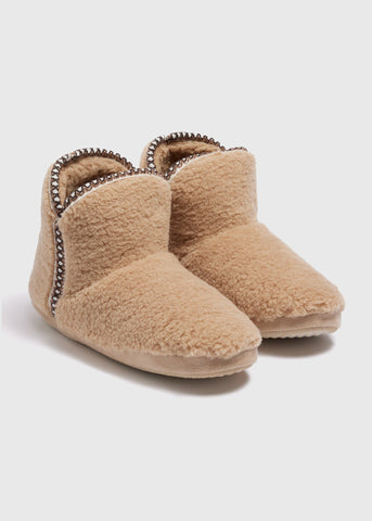 Tan Borg Slipper Boot  F467191