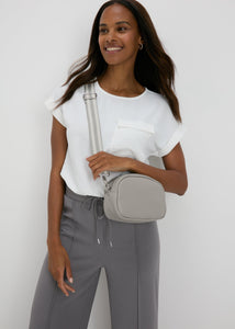 Grey PU Camera Bag  F441888