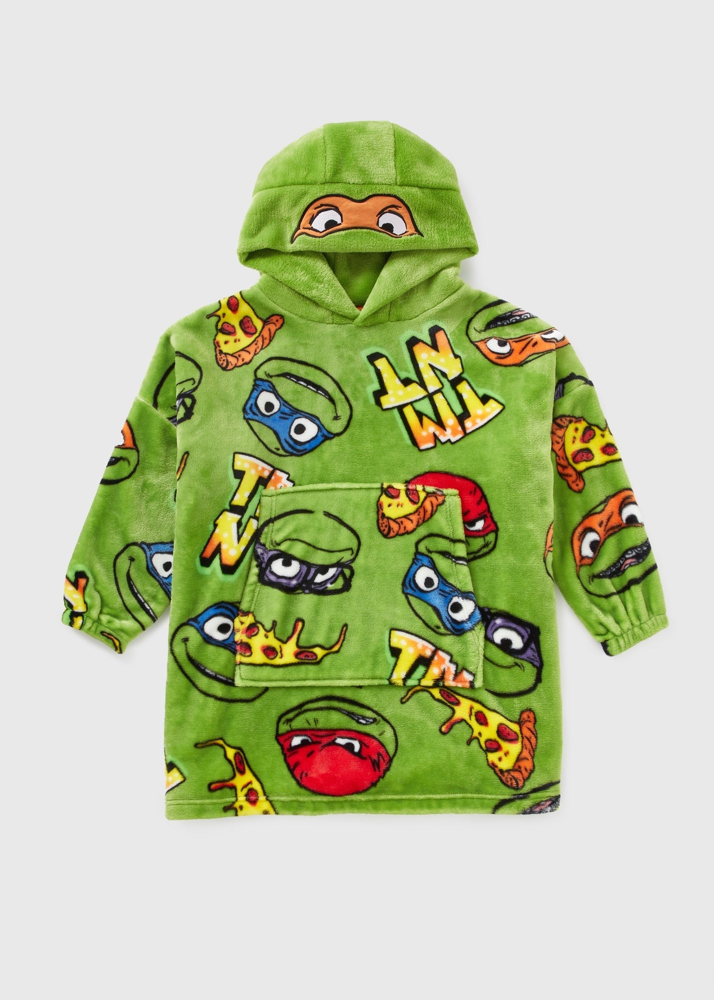 Ninja Turtles Boys Green Snuggle Hoodie (3-13yrs)  C294779