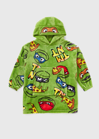 Ninja Turtles Boys Green Snuggle Hoodie (3-13yrs)  C294777