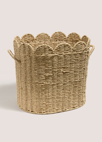 SCALLOP EDGE BASKET OVAL M698689