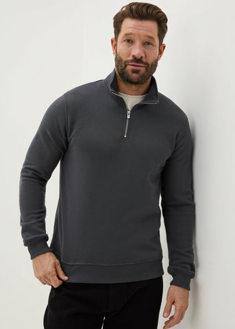 Charcoal Funnel 1/4 Zip Sweatshirt  M274792