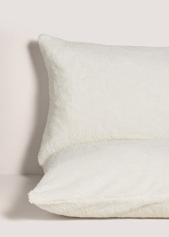 Cream Teddy Fleece Pillowcases M238241