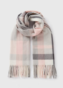 Grey Check Scarf  F441903