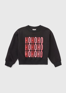 Joyful Girls Black Christmas Sweatshirt (7-15yrs)  G325120