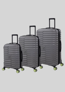 IT Luggage Grey Hard-shell Suitcase  M472803