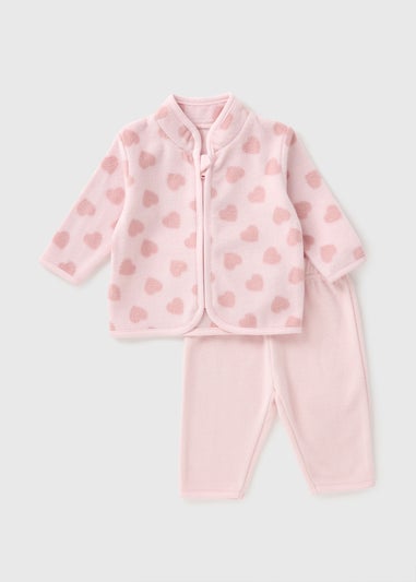 Baby Pink Fleece & Jogging Bottoms Set (Newborn-23mths) C321124
